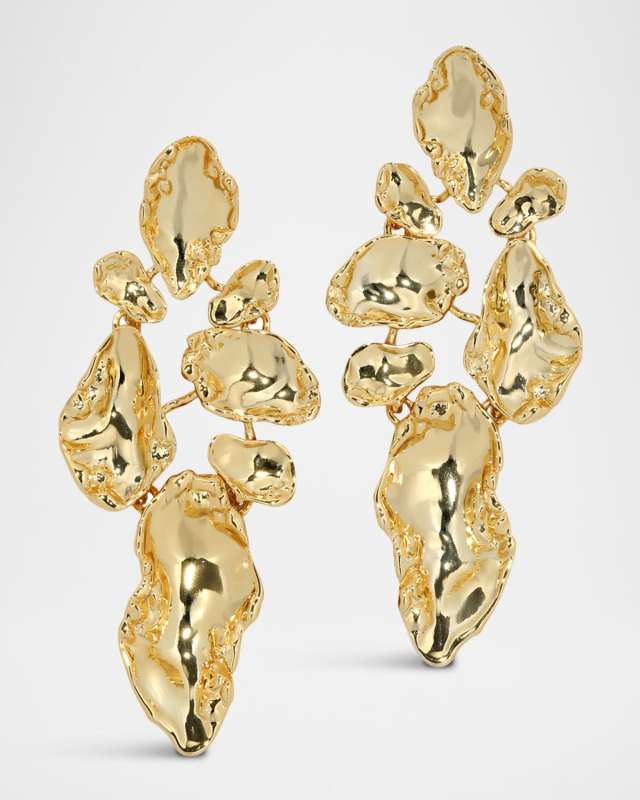 Brut Gold Mosaic Earrings